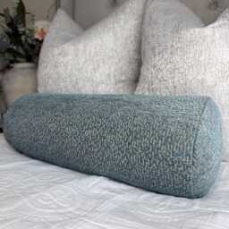 "Modern Teal Bolster Cushion 16"" X 6" - thumbnail 1