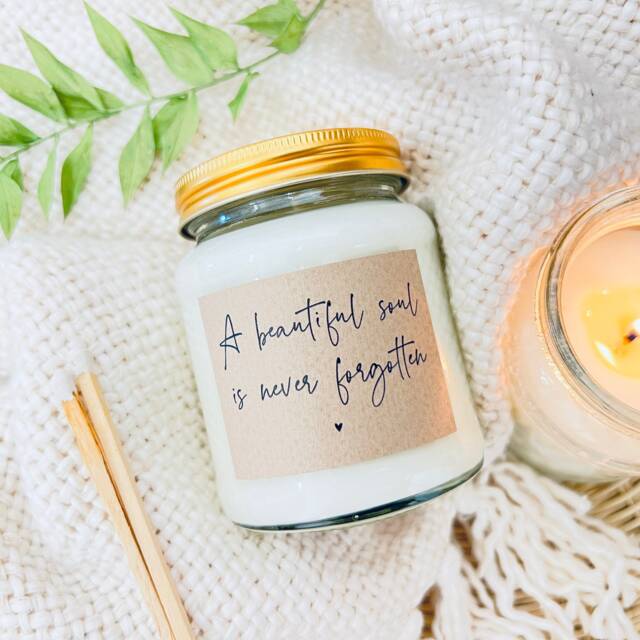 Memorial Sympathy Scented Soy Candle - image 1