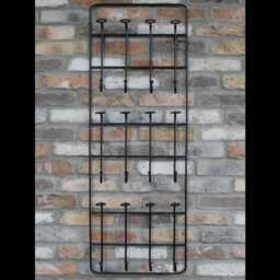 12 Wine Bottle Holder Wall Decor Wine Storage Rack Man Cave Cellar 120cm Tall - thumbnail 2