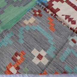 7x10 Flatweave Chubi Kilim Rug, Afghan Tribal Area Brand New Kilim, Maimana Oriental Turkmen Rug For Bedroom, Livingroom - thumbnail 4
