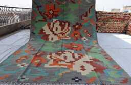 7x10 Flatweave Chubi Kilim Rug, Afghan Tribal Area Brand New Kilim, Maimana Oriental Turkmen Rug For Bedroom, Livingroom - thumbnail 1