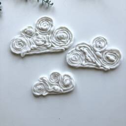 Whimsical Nursery Clouds Decor Wall Hangings Set Of 3 Baby Room Cloud Wall Art Nursery Decor Kids Gender Neutral Gift - thumbnail 3
