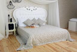 Luxury Linen Comforter Set, Queen Size, Eco Coverlet With Sham Pillowcases, Comforter Set Euro Shams, Linen An Image