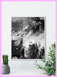 Storm From Space - United States Astronomy Nasa Printable Print -Decor Photo Wall Art Digital Download - thumbnail 1