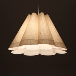 Handmade Burlap Petal Pendant Light Modern Pleated Lighting-5# - thumbnail 4