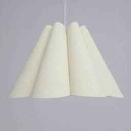 Handmade Burlap Petal Pendant Light Modern Pleated Lighting-5# - thumbnail 3