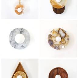 Marble & White Glass Globe Round Vanity Fixture Light Bathroom Kitchen Wall Sconce Foyer Lighting - thumbnail 4