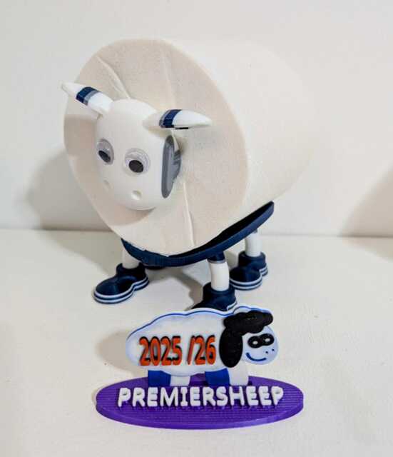 Spurs Sheep Toilet Roll Holder - Funny Football Gift For Him Or Her, Quirky Bathroom Decor Novelty Tottenham Hotspurs Soccer Fan Present - image 1
