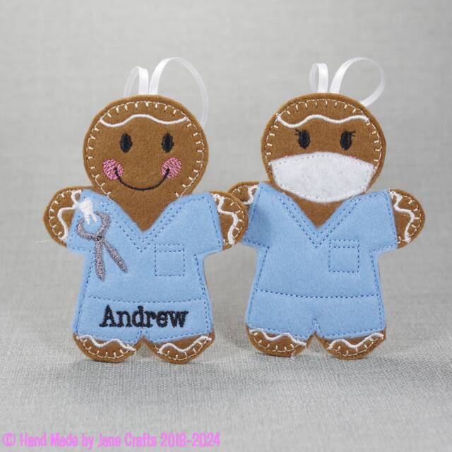 Dentist, Dental Nurse, Hygienist, Health Worker, Birthday Gift, Christmas Decoration, Gingerbread - image 1