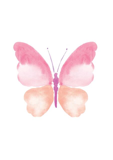 Pastel Butterfly Nursery Art Print - Digital Download - image 1