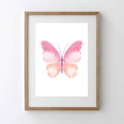 Pastel Butterfly Nursery Art Print - Digital Download - thumbnail 2