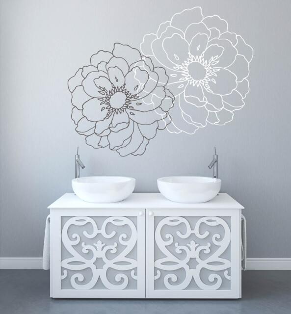 Modern Flower Wall Decals For Walls Stickers Stylish Bedrooms Stick On Art - Sd 064 - image 1