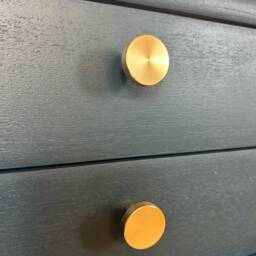 Restored Nathan Mid-Century Sideboard Drinks Cabinet Peacock Floral Design - thumbnail 3