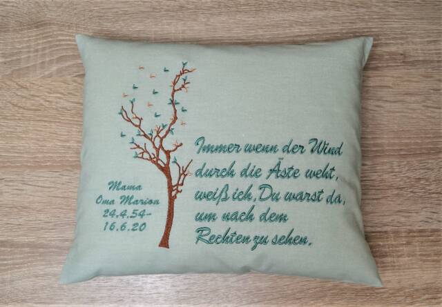 Pillow Mourning Saying, Memory Pillow, Comfort Saying Funeral - image 1