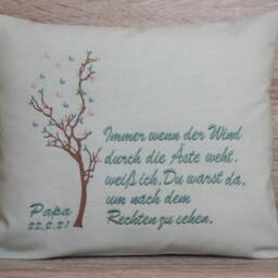 Pillow Mourning Saying, Memory Pillow, Comfort Saying Funeral - thumbnail 3