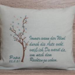 Pillow Mourning Saying, Memory Pillow, Comfort Saying Funeral - thumbnail 2