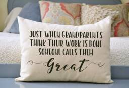 Pregnancy Reveal Announcement Great Grandparents Script, Mother's Day, Hard To Buy For, Day Gift - thumbnail 1