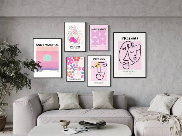 Picasso Print, Poster, One Line Drawing, Art Exhibition Art, Sketch, Home Decor - image 1