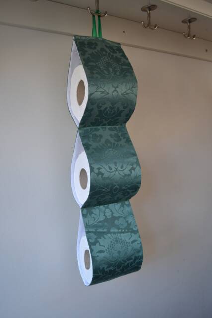 Fabric Emerald Toilet Paper-Roll Holder Storage At The Wall - Bottle Green/2 Rolls/3 Rolls /4 Rolls. Bathroom. New House Gift - image 1
