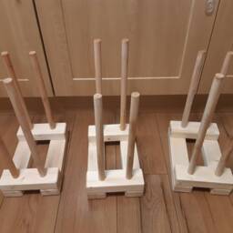 2 Pair Waxed Personalised Wellington Boot Wooden Stand, Shoe Storage, Wellies Rack, Welly Shoe Organiser, Outdoor Entryway Cabinet - thumbnail 3