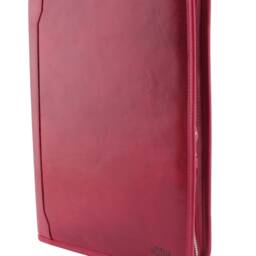 Leather Document Holder, Ring Binder 2 Rings, Laptop & Notepad Conference Folder, Leather Clipboard, Folder Brown - thumbnail 4