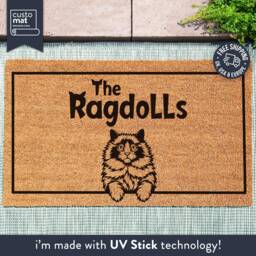 Personalized Family Name Ragdoll Cat Doormat - Porch D??cor Gift For Lovers Welcome Home - thumbnail 1