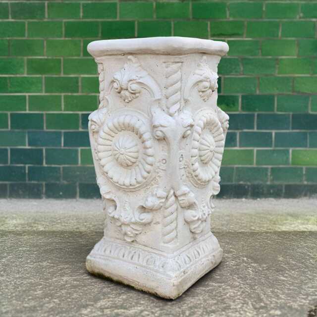 Massive Stand Sculpture Outdoor Plant Figurine Concrete Pedestal Decoration Garden & Home Stand Lover Gift Handmade - image 1