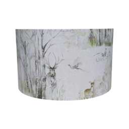 Voyage Maison Enchanted Forest Drum Lampshade Handmade Woodland Animal Scene - thumbnail 2