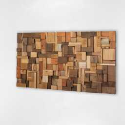 Textured Reclaimed Wood Wall Art For Memorable Bedroom Interior - thumbnail 1