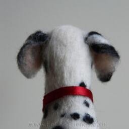 Dalmation Dog Soft Sculpture Needle Felted - thumbnail 4