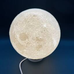 Moon Lamp, 3D Printed Led Table Lamp - Realistic Celestial Lighting - thumbnail 3