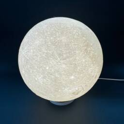 Moon Lamp, 3D Printed Led Table Lamp - Realistic Celestial Lighting - thumbnail 2