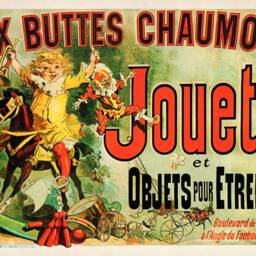 Vintage Toy Store Ad - Aux Buttes Chaumont Jouets By Juan Cheret , French Monica's Apartment Poster, As Seen On Friends - thumbnail 3