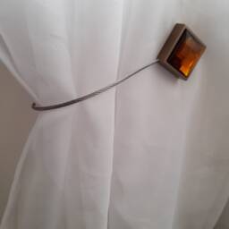 Magnetic Gold/Gold Crystal Curtain Holdback - 530mm Tieback, Pullback, Drapery Holder Tie Back - Pack Of 1 - thumbnail 2