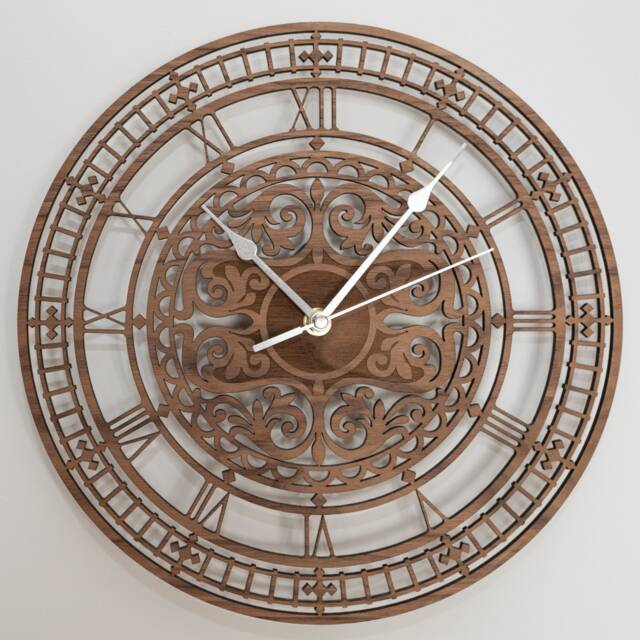 Huge Big Ben Wall Clock - Up To 90cm Made From Oak, Walnut Or Cherry Wood - Beautifully Different, Hand Finished Art/Living Room Feature - image 1