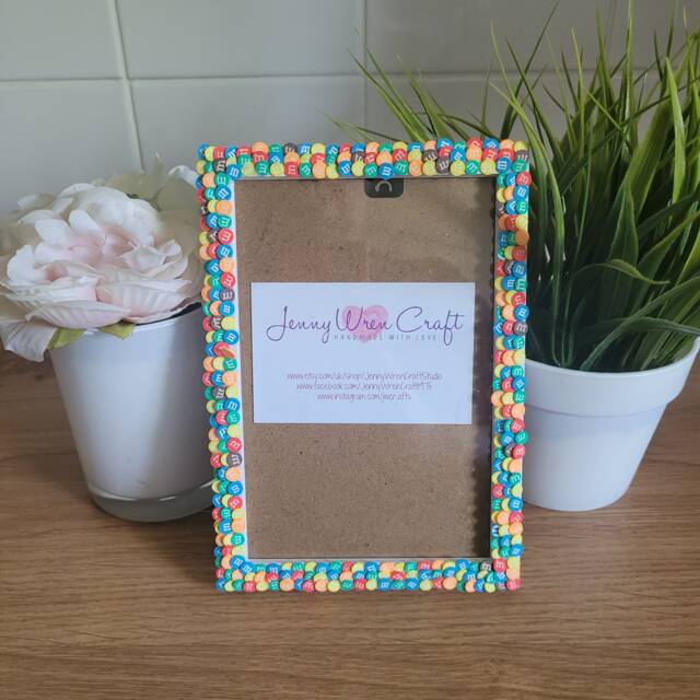 Colourful Chocolate Bean Candy Fimo Slices Photo Frame 4 X 6 Inches - image 1