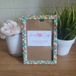 Colourful Chocolate Bean Candy Fimo Slices Photo Frame 4 X 6 Inches