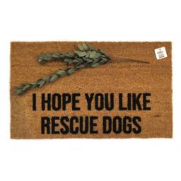 I Hope You Like Rescue Dogs Doormat - Funny Dog Lover Welcome Mat Mom Gift Pet Owner Porch Decor Animal - thumbnail 1