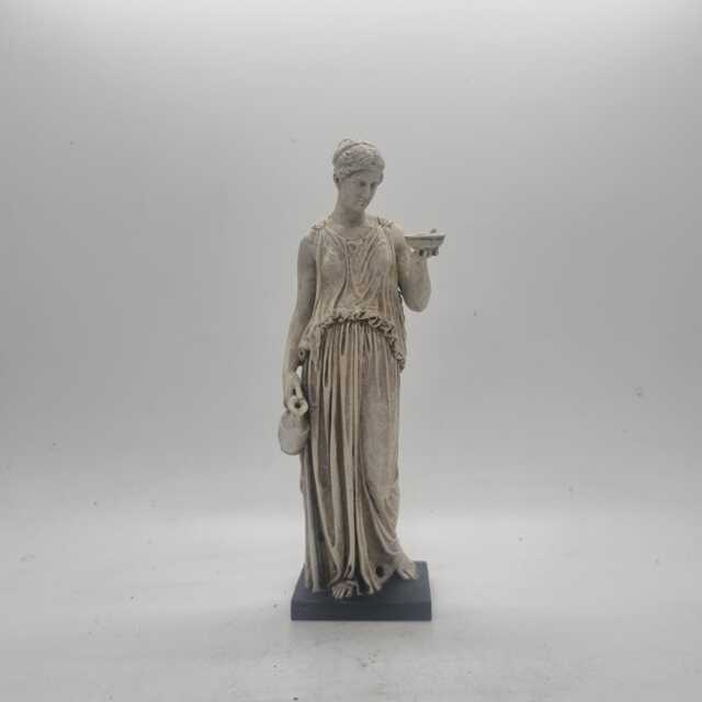 Goddess Hebe Statuette, Greek Mythology Gift, Gods & Goddesses, Roman Juventas Statue, Hellenistic Marble Sculpture, Resin Figurine - image 1