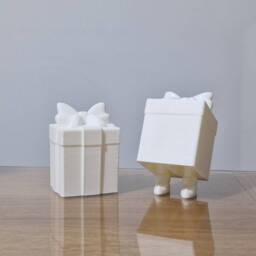 Christmas Tree & Presents Decoration - Secret Santa Fidget Toys Legs Snowman 3D Printed With - thumbnail 3