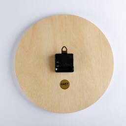 Wooden Wall Clock - Modern Minimal Design Home Decor Natural Wood- Large Handmade Silent Movement - thumbnail 4