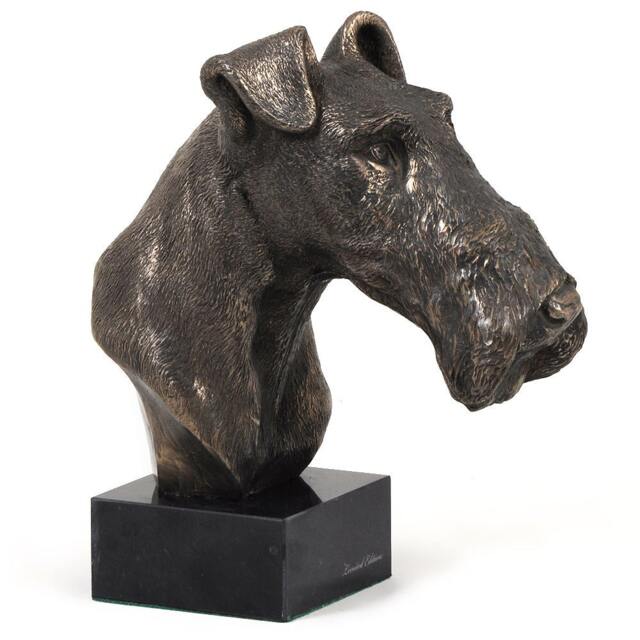 Fox Terier, Dog Marble Statue, Limited Edition, Artdog. Made Of Cold Cast Bronze. Perfect Gift. Limited Edition - image 1