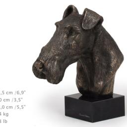 Fox Terier, Dog Marble Statue, Limited Edition, Artdog. Made Of Cold Cast Bronze. Perfect Gift. Limited Edition - thumbnail 4