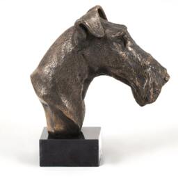 Fox Terier, Dog Marble Statue, Limited Edition, Artdog. Made Of Cold Cast Bronze. Perfect Gift. Limited Edition - thumbnail 2