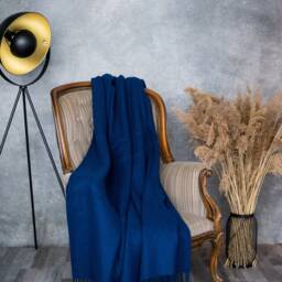 Fringed Wool Blanket 100% Natural New Zealand Throw - 130x200cm - thumbnail 3