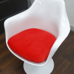 Slip-On Cushion Cover For Saarinen Tulip Arm Chair - Red - thumbnail 2