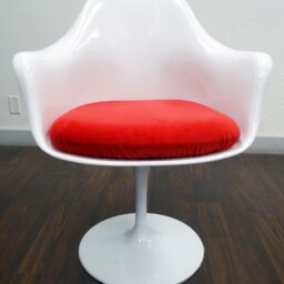 Slip-On Cushion Cover For Saarinen Tulip Arm Chair - Red - thumbnail 3