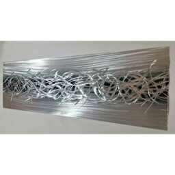 Abstract Metal Wall Art, Silver Black, R Toomer Art - thumbnail 2