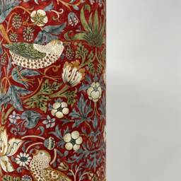 William Morris Red Strawberry Thief Table Lamp - thumbnail 2
