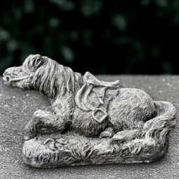 Relaxing Horse Statue Concrete Sculpture Outdoor Animal Figurine Gothic Ornament Front Door Decoration Horse Lover Gift Yard Art - thumbnail 4